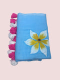 Painted Mulmul Cotton Saree